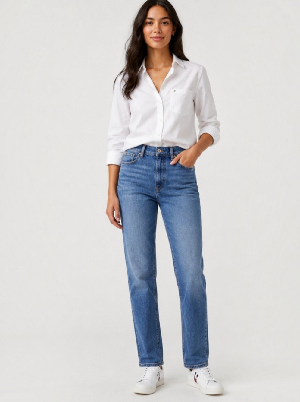 Tommy Hilfiger Tribeca Straight Leg Jeans Size 12 10 Inch Rise